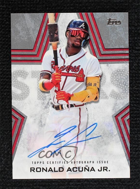 2023 Topps Update の Stars サブセットから、Ronald Acuna Jr の直筆