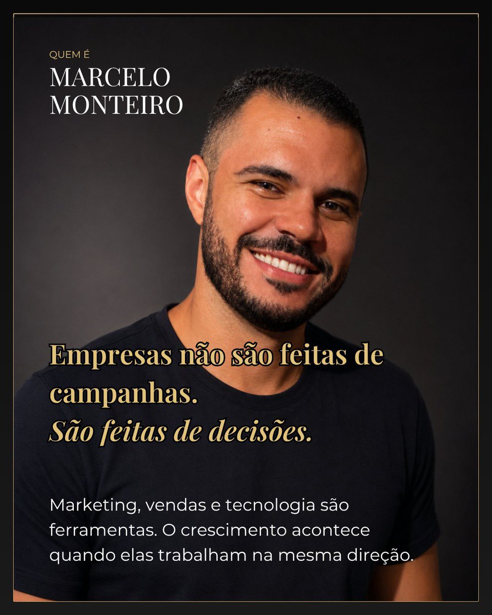 monteirmarceloo's tweet photo. Eu acredito que crescimento acontece quando marketing, vendas, tecnologia e gestão deixam de atuar como áreas separadas e passam a fazer parte da mesma estratégia.

O que os seus números estão dizendo sobre o seu negócio hoje? https://t.co/CWZV0uftZo
