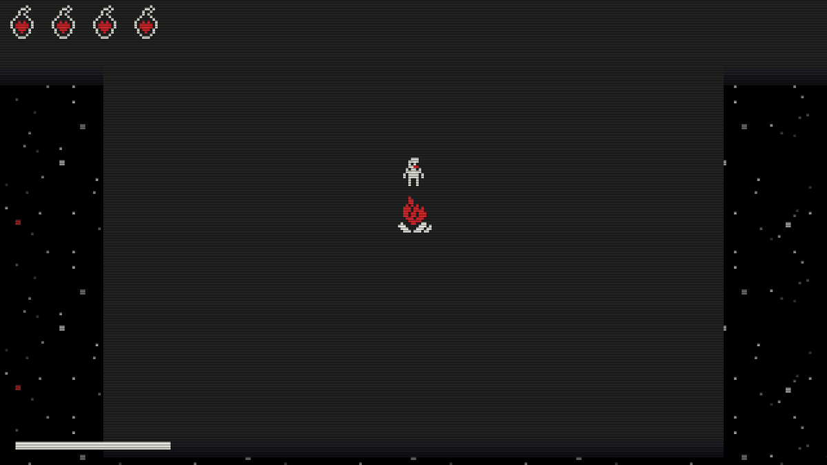 sebacamaru's tweet photo. A tiny top-down soulsvania made for the Very Serious Juniper Dev Game Jam: spin your flail, hook across gaps, and try not to fall into the void.

#screenshotsaturday #love2d #gamejam https://t.co/ienh6oEJwl