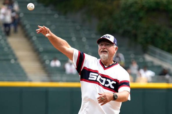 news4buffalo's tweet photo. As the White Sox were slugging their way to a 22-1 victory over the Royals on Friday night, former player Ron Kittle was getting married in a ballpark suite with Chicago chairman Jerry Reinsdorf officiating. https://t.co/E2MgHxBXm0
