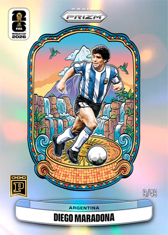 ⚽ Diego Maradona #9/49 SOLD for $250.00 (0.16 ETH) 2026 Panini