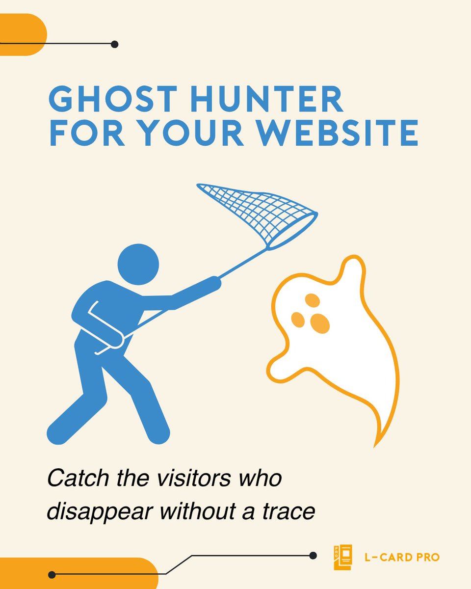 LCardApp's tweet photo. We know a thing or two about ghost hunting. 👻

Catch interested visitors before they disappear without a trace with L-Card Lead Capture. 🔗 https://t.co/yMFlLbgtXx https://t.co/6inaSJBule