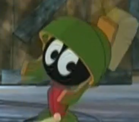 Daily_Marvin_'s tweet photo. He's just a cute martian guy who can't kill anyone.... right? https://t.co/vSEf5JLCke