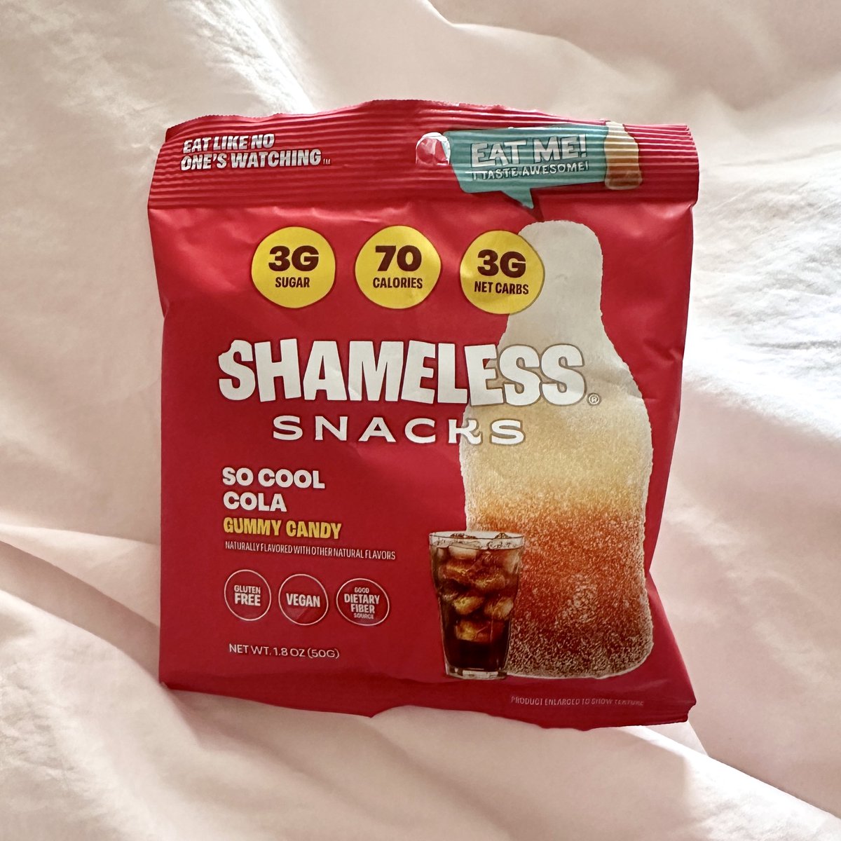 roha4eva's tweet photo. yall, if you’ve never had shameless gummies before…I highly recommend 🗣️🗣️

taste just like regular gummies but only 70 cals and 26g of fiber 🤤 https://t.co/h9ytcfvYBg