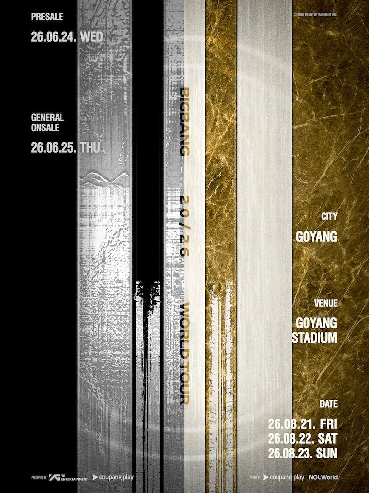 V_RINee's tweet photo. #BIGBANG 2026 WORLD TOUR IN GOYANG presented by Coupang Play

#チケット代行 募集します✨

✔︎本人名義で手配
✔︎強制キャンセル0⃣件
✔︎韓国・グローバルアカウントOK
✔︎クレカ番号不要
✔︎FC先行・一般発売OK
✔︎希望座席の手配失敗→100%返金
✔︎追加料金一切なし https://t.co/vy4K4C27dx