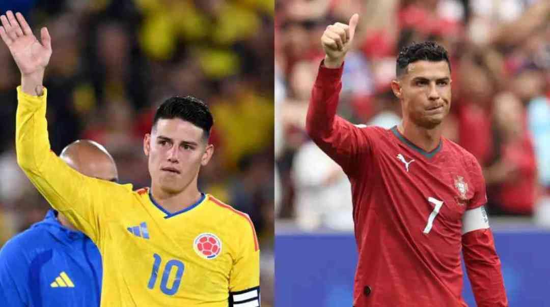 PolyOkey's tweet photo. OLD MADRID TEAMMATES CLASH 🇨🇴 COL VS POR 🇵🇹
CR7 & JR10 won 2 Champions Leagues together. Now rivals fighting for Group K top spot. Colombia draw = 1st, Portugal must win. Ex-allies battle for knockout advantage. Drop your prediction below.
#CR7 #JR10 https://t.co/okK7qHF2Hm