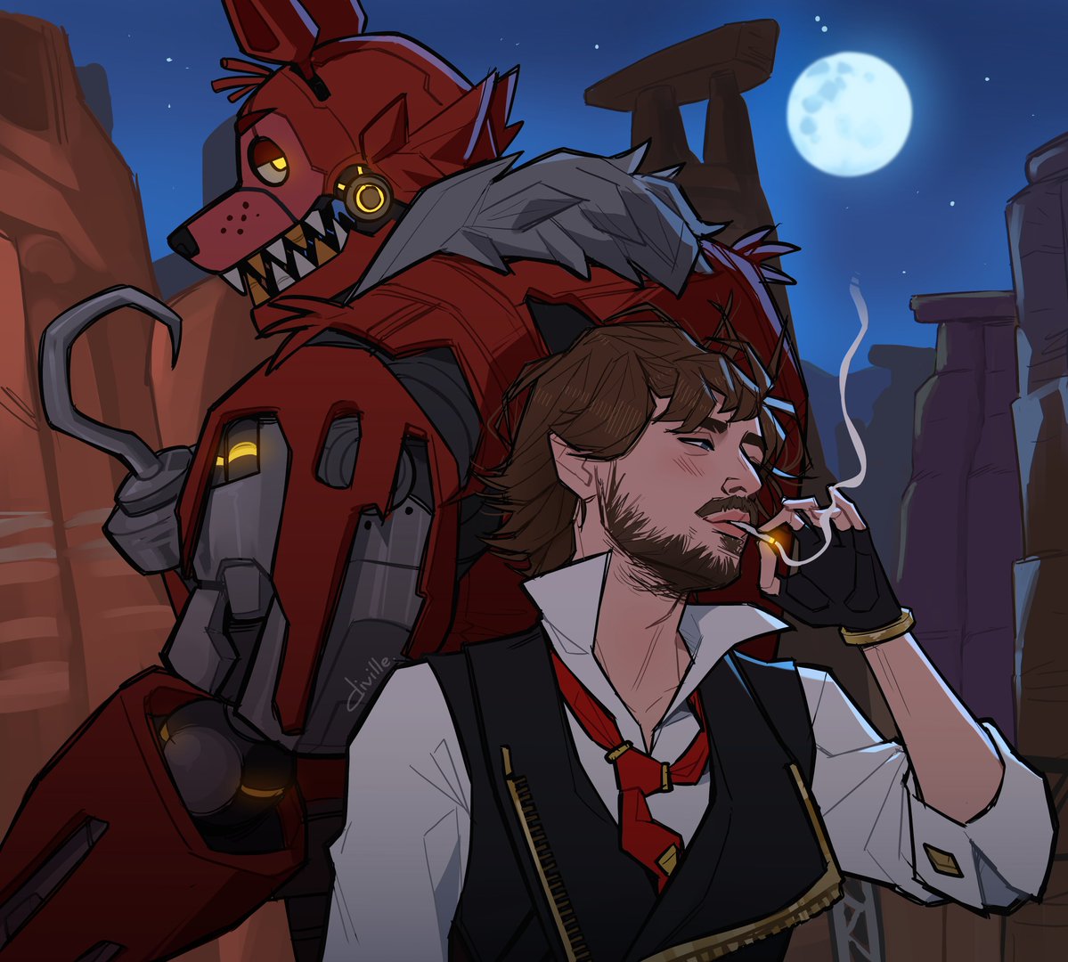 Diville_Art's tweet photo. Don't worry, if it was a fnaf tournament, you'd win that 67$ prize pool @WarnTV ❤️
#OverwatchFanart https://t.co/MemyCGR0f7