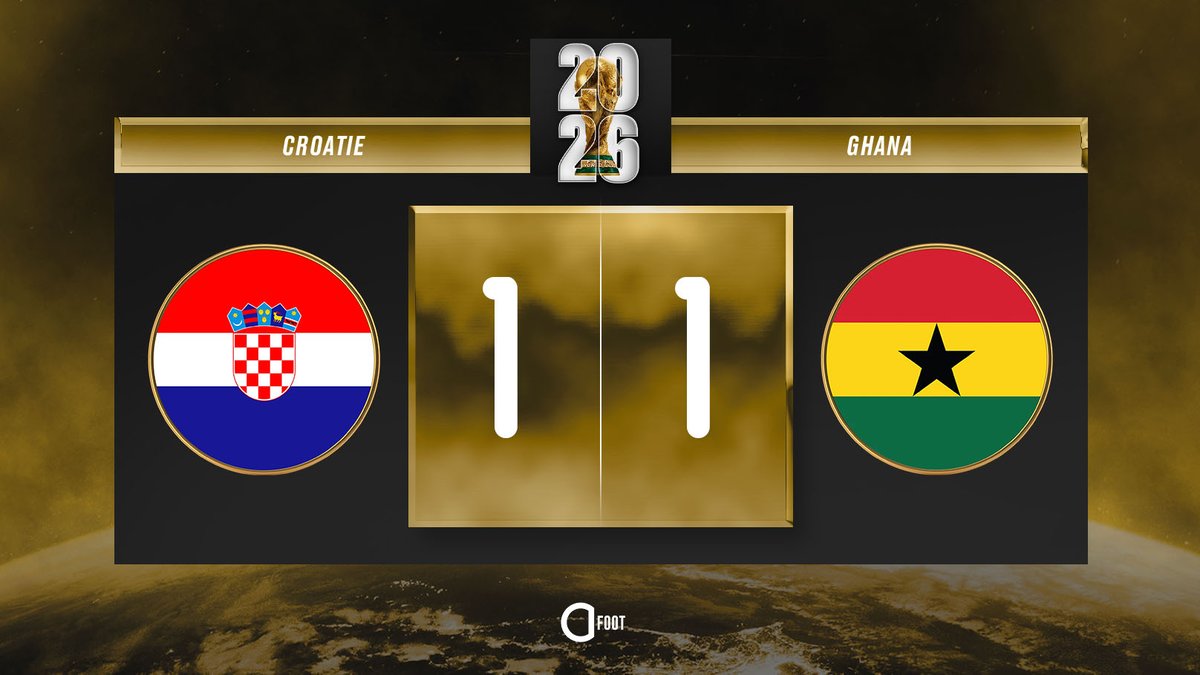 ActuFoot_'s tweet photo. ⚽️ BUUUUUUUUUUTT DE LUCKASSENNNNN !!! 🇬🇭

CROATIE 🇭🇷  1-1  🇬🇭 GHANA https://t.co/Zsludzmcg1