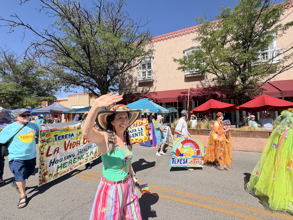 TeresaForNM's tweet photo. Happy Pride Month, Nuevo México! This month, and every month, we celebrate the strength of our LGBTQ+ communities, their joy, and the many ways they help make New Mexico the vibrant and welcoming place we call home.

Porque aquí, todos pertenecen. Estamos orgullosos! https://t.co/GvMHdrXVvD
