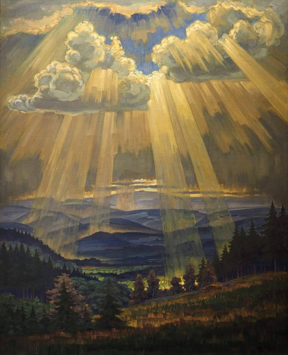 artenpedia's tweet photo. Albert König (1881–1944): Wetterwolken, 1920 https://t.co/sWbupap2UD