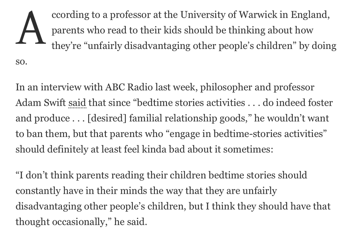 Cox_A_R's tweet photo. They should slap VAT on children's books as parents who read to their kids are creating inequality. It's outrageous. https://t.co/4q8ssbxf00