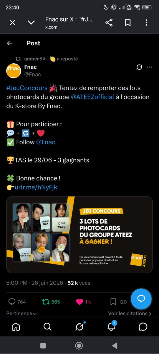 usershana's tweet photo. @Fnac @ATEEZofficial Omgggg merciii je participe !! ❤️ https://t.co/RaTbJmV5ah