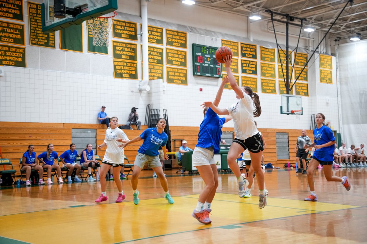 Agganisfdn's tweet photo. The 2026 Agganis All-Star Games Have Begun With The North Winning The Girls Basketball Game! 🏀 https://t.co/T1iujO8mou