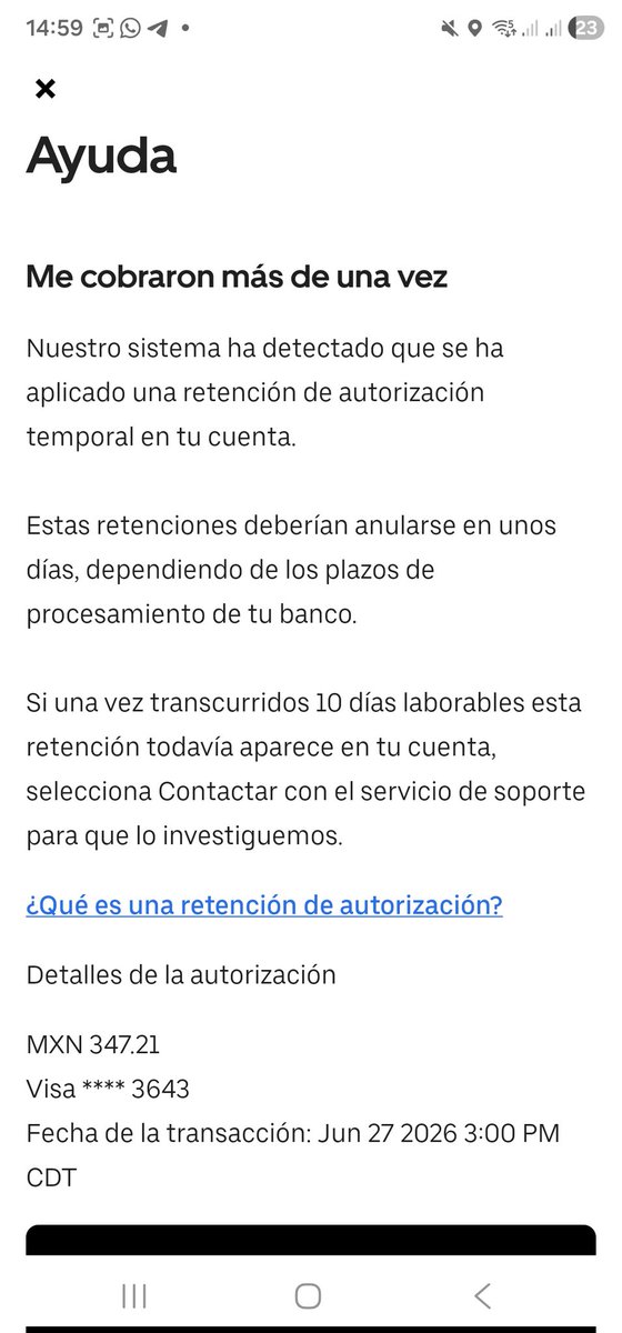 bardock6986's tweet photo. @Uber_Support  tengo 1 retencion que tu app la reconoce pero tus empleadoa de atencion al cliemte nigan y ya paso mas de 1 mes y aun no me regresas mi dinero https://t.co/VybcFlEU18