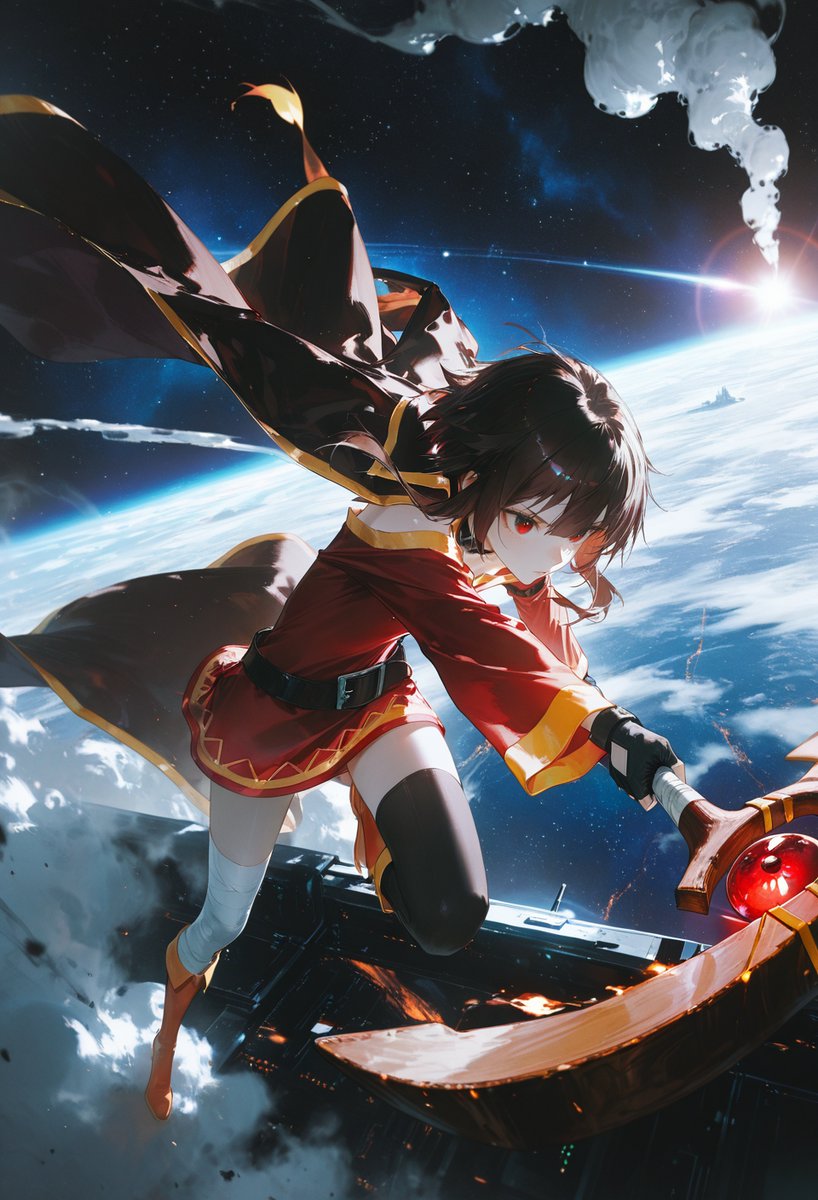 troryya's tweet photo. "Behold my true power!!"
.
Megumin
Anime: KonoSuba
.
#megumin #konosuba #waifu #anime #aiart #stablediffusion https://t.co/is68FrPiWp