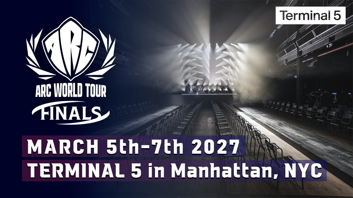 ArcSystemWorksU's tweet photo. The Arc World Tour 2026-2027 Finals will take place in New York from March 5th - March 7th! 🏆
Please stay tuned for additional information and updates!

#AWTFINALS #AWT26_27 #ASWxEVO26 https://t.co/kwvHmYiZS5