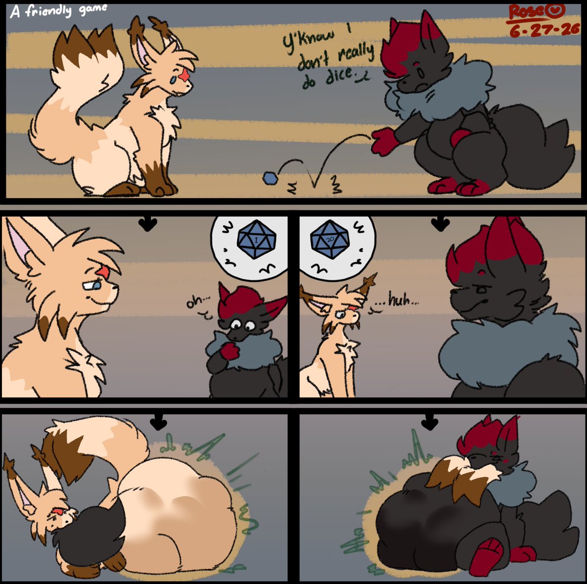Probably_Pigeon's tweet photo. A fun little game of dice... 

Comm for @TotalTweak  ! https://t.co/TKKUxpkM1j