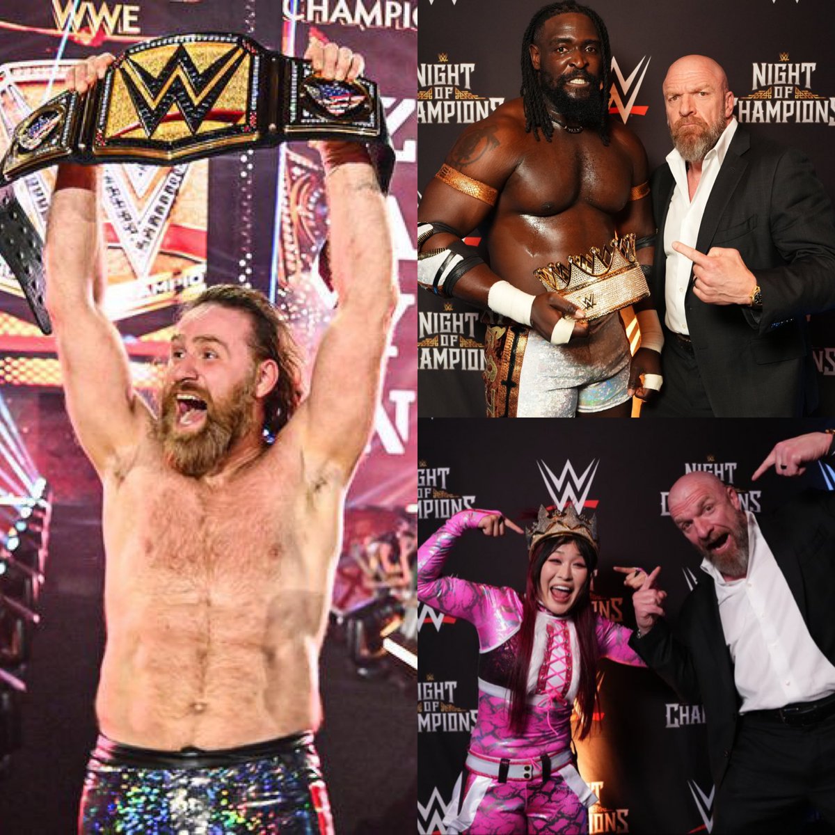 AIRGold_'s tweet photo. I’m so used to a booker who constantly makes all the wrong decisions so I’m not taking today for granted.

Triple H did what was best for business and got every big decision right👌🏽 https://t.co/5iCiFPJVJi