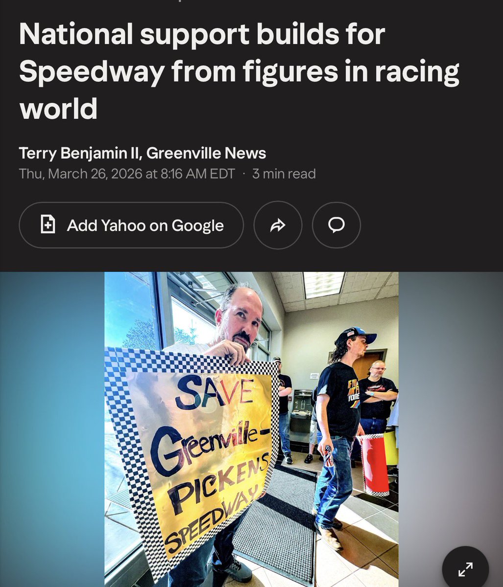 GPSspeedway1's tweet photo. The fights been worth it .  All that’s left now is to secure the rest of the funding needed to purchase the track and start restoration. Please help us make this happen by liking this post and reposting 🏁#savegps @NASCAR @NASCARONFOX @foxcarolinanews https://t.co/fqaYCZv2nS