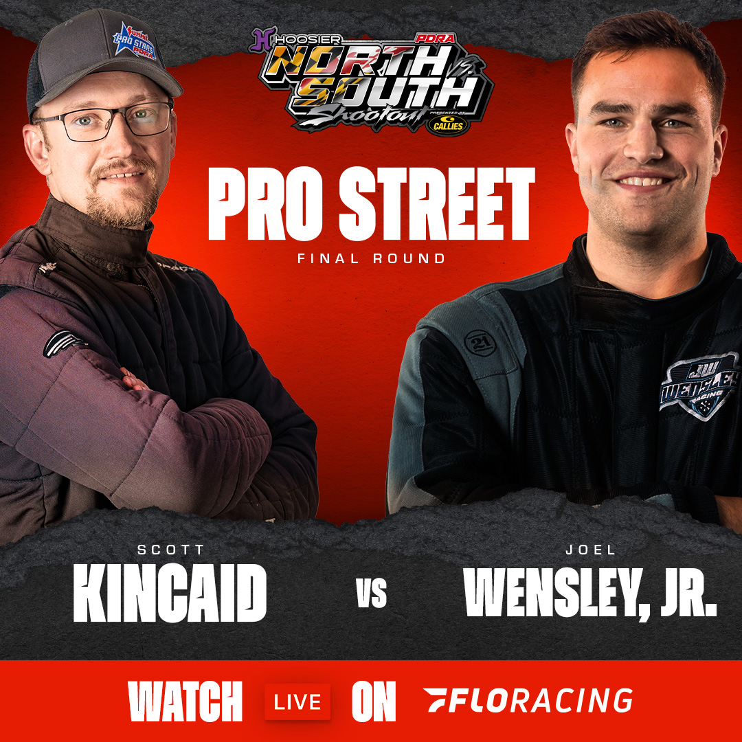 PDRA660's tweet photo. Joel Wensley, Jr. (3.973) will have lane choice in the @LibertysGears Pro Street final round over Scott Kincaid (3.986). 

Wensley, Jr. will bring his centrifugal boosted Camaro alongside the screw-blown '69 Camaro of Kincaid with only one win light left to claim in Maryland. https://t.co/RFvlkYMZXc