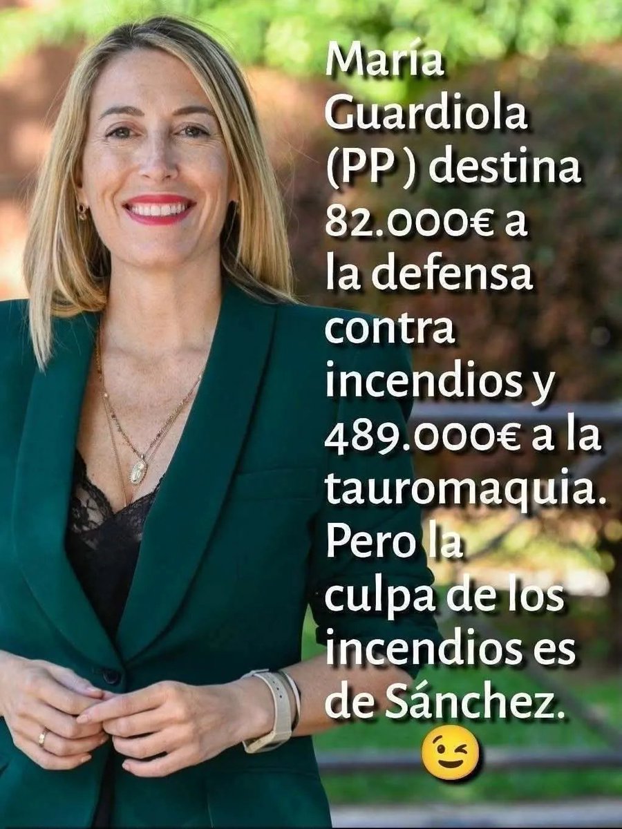 Lamorteratres's tweet photo. CUANDO SE INCENDIE EXTREMADURA QUE VAYAN LOS TOREROS A APAGARLOS.
NUNCA MEJOR DICHO DISFRUTEN LO VOTADO PORQUE AVISADOS ESTABAN.
@MGuardiolaM ARRODILLADA ANTE LA EXTREMA DERECHA DEJA TIRADOS A LOS CIUDADANOS CON PROBLEMAS PARA PROTEGER A LOS TOREROS Y LAS ASOCIACIONES FASCISTAS. https://t.co/WSttNFMCdB