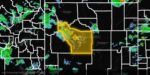 VortexWXMarkets's tweet photo. ⛈️ SEVERE THUNDERSTORM WARNING just dropped for Fremont, WY through 4:30pm MDT. This one's got teeth — 87/100 impact score. Track the odds free at https://t.co/hqtMDrQpgx while we work toward real markets. #SevereWx #WyomingWeather https://t.co/hqtMDrQpgx https://t.co/0Ssvd4zw7d