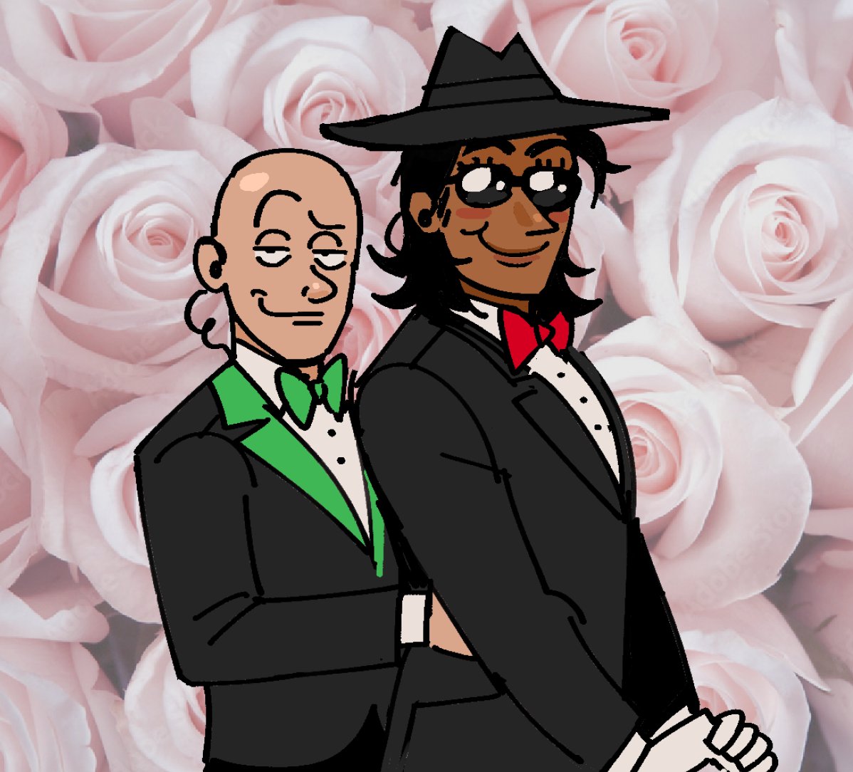 borderlambs's tweet photo. Sorry the last time i drew anything sharable was in celebration of when this became the first married couple on my videogame island despite my best efforts to get other pairings there first https://t.co/lfxFRqZnCN