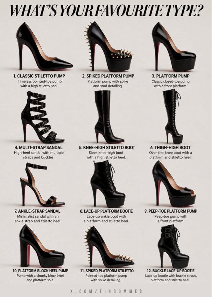 mistres_meh's tweet photo. Which #highheels are your favorite? Write them number in the comments! #platformheels #taconesaltos
#Stilletto https://t.co/2cyY8TMb5f
