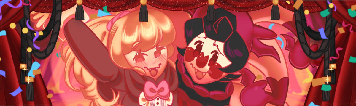 trinstargirl123's tweet photo. Banner/artwork I made for #artfight2026! #artfightteamcomedy (1/2) https://t.co/Y7YvUPMw24