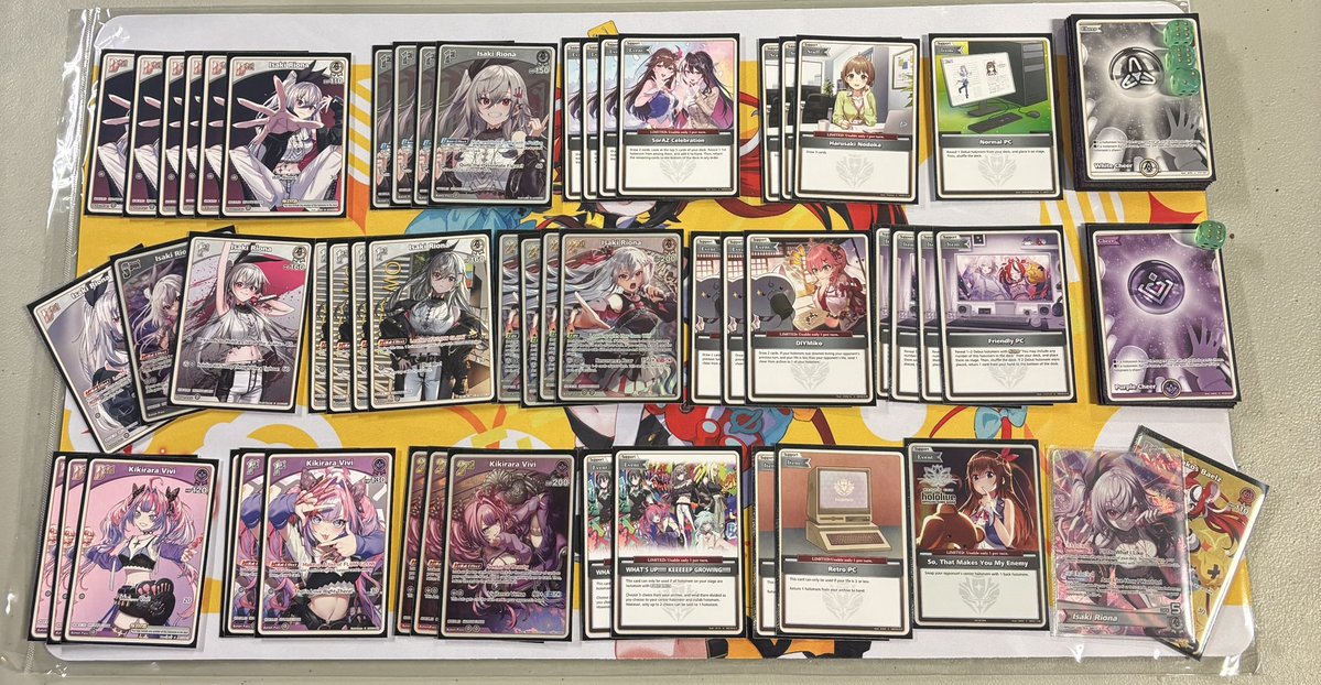 sparkbeat's tweet photo. Couldn’t make it out to Tokyo for the DX Final Challenge today, but I picked up a Bae mat at my local entry cup instead

Korone 1st - W
Ayame 2nd - W
CalliChloe 2nd - W
Korone 1st - W

Idk if I would’ve been brave enough to bring it to final challenge, but RionaVivi is really fun https://t.co/D3YKPrT0Fa