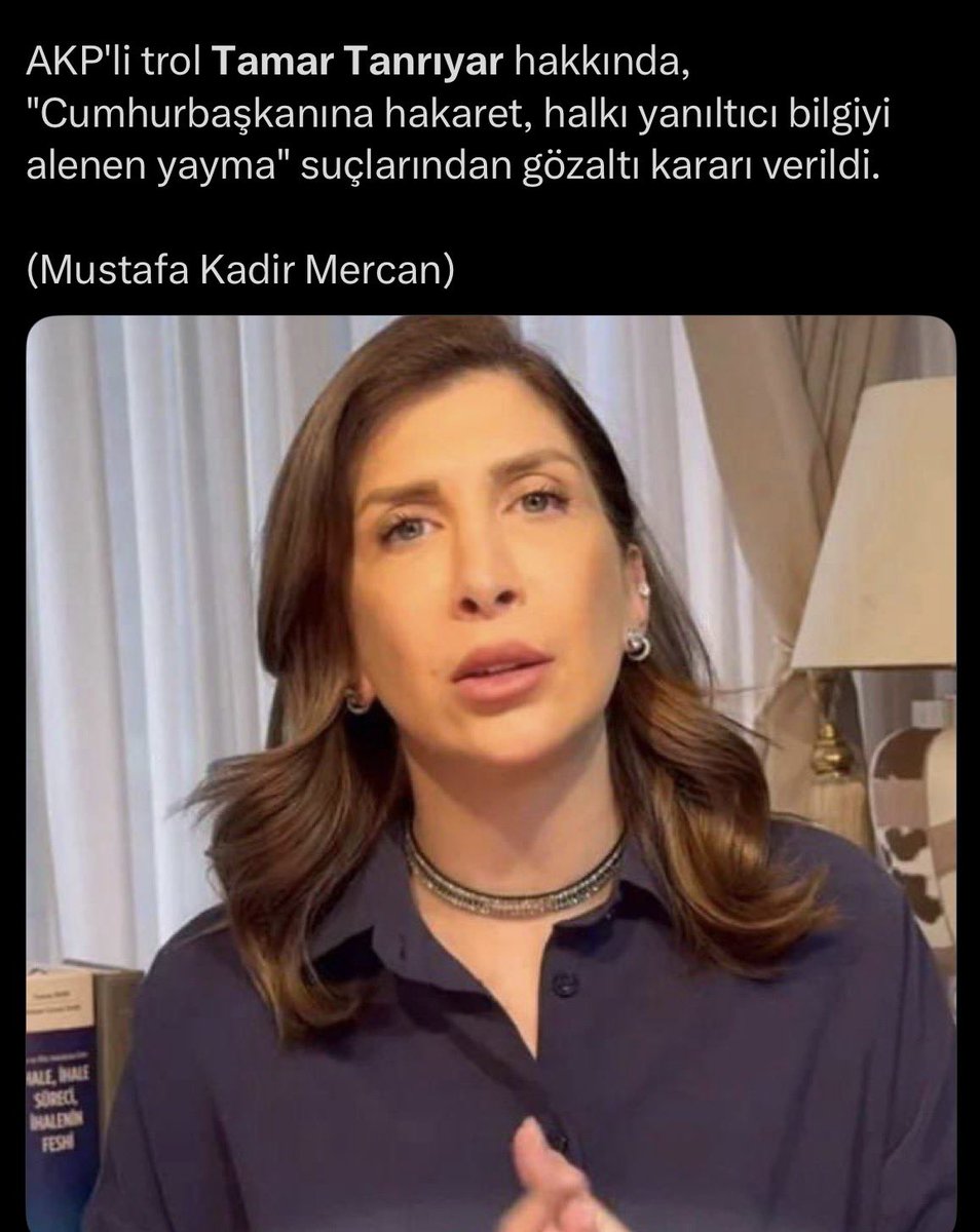 serbazmustafa61's tweet photo. Tamar Tanrıyar denen bu müfteri pislik CHP, 
Özgür Özel, Ekrem imamoğlu ve daha birçok muhalif isim hakkında dünyanın yalanını ve iftirasını atıp, salyalı ağzıyla demediğini bırakmadı. 
O zaman sorun yoktu ama iş AKP’ye dokununca hemen gözaltı kararı verildi.

Akp nedir derseniz, budur derim!