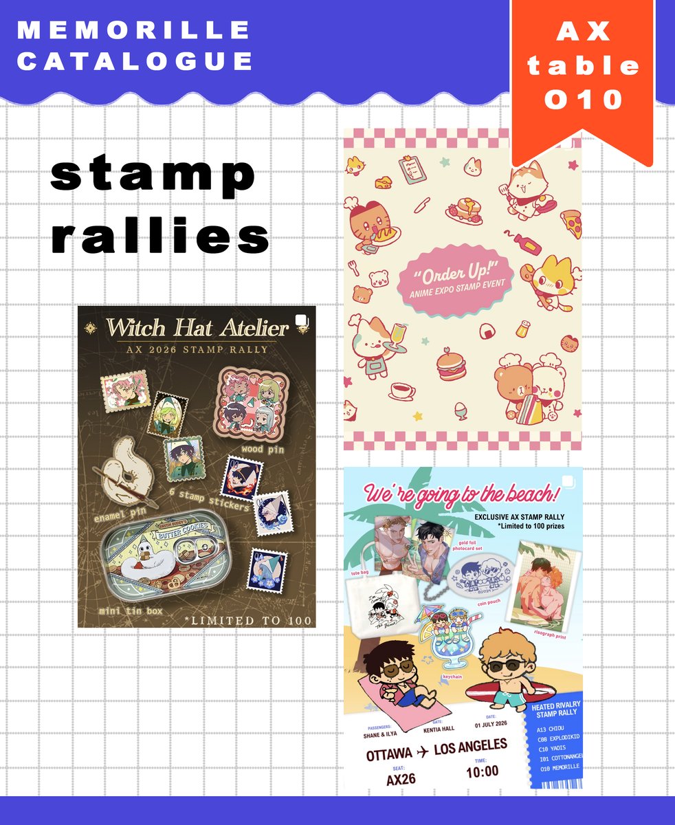 Memorille's tweet photo. My catalogue for AX this year! #ax2026 #axartistalley2026 https://t.co/8VTuDyKmxe