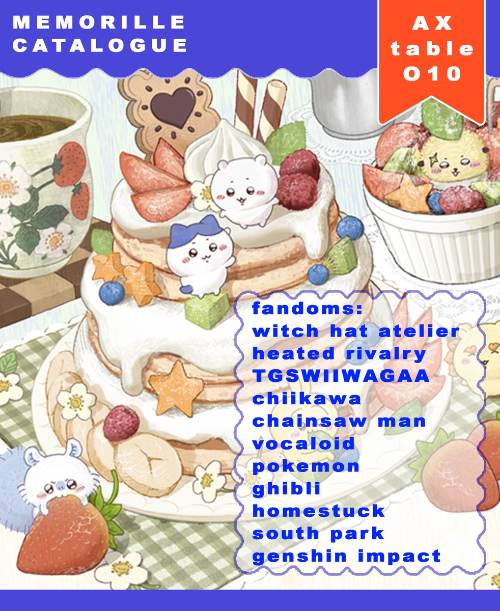 Memorille's tweet photo. My catalogue for AX this year! #ax2026 #axartistalley2026 https://t.co/8VTuDyKmxe