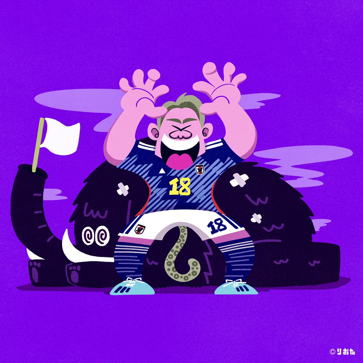 riota2gaoe's tweet photo. 「日本の英雄の帰還。」#sanfrecce https://t.co/vGepbTAmem