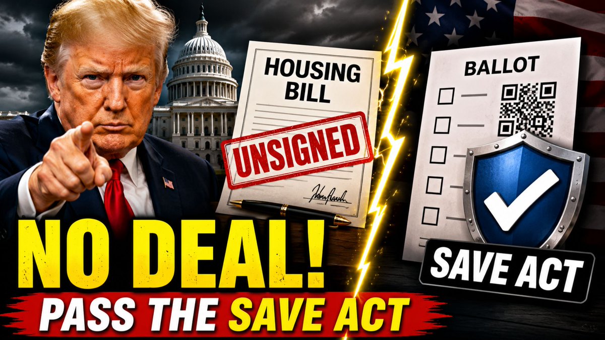 GA_Record's tweet photo. Trump Issues Ultimatum: No Housing Bill Without the SAVE Act!

https://t.co/TmHq6S6ozY
@GeorgiaFootball @GeorgiaTech @GeorgiaTechFB. @UGAAthletics @Braves @AtlantaFalcons @ATLHawks https://t.co/y45GGDiB6q