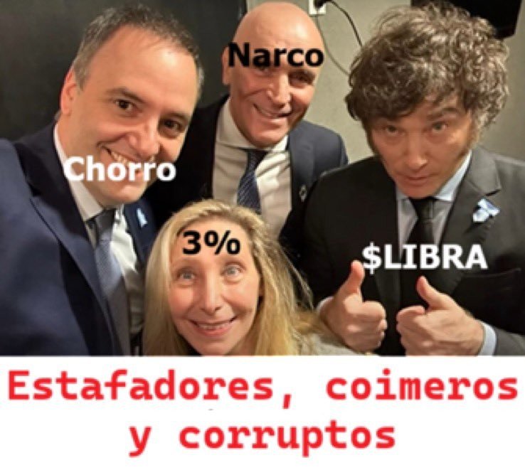 puntoabc's tweet photo. Renunció Espert , renunció Adorni . 
Para cuando renuncian la pastelera y la gorda pañalera ? https://t.co/pAm5YKTDHX
