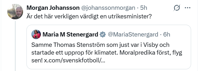 Sharps_Wagner's tweet photo. Nu börjar Morgan prata värdighet också  😳 https://t.co/fHmxkfQArn