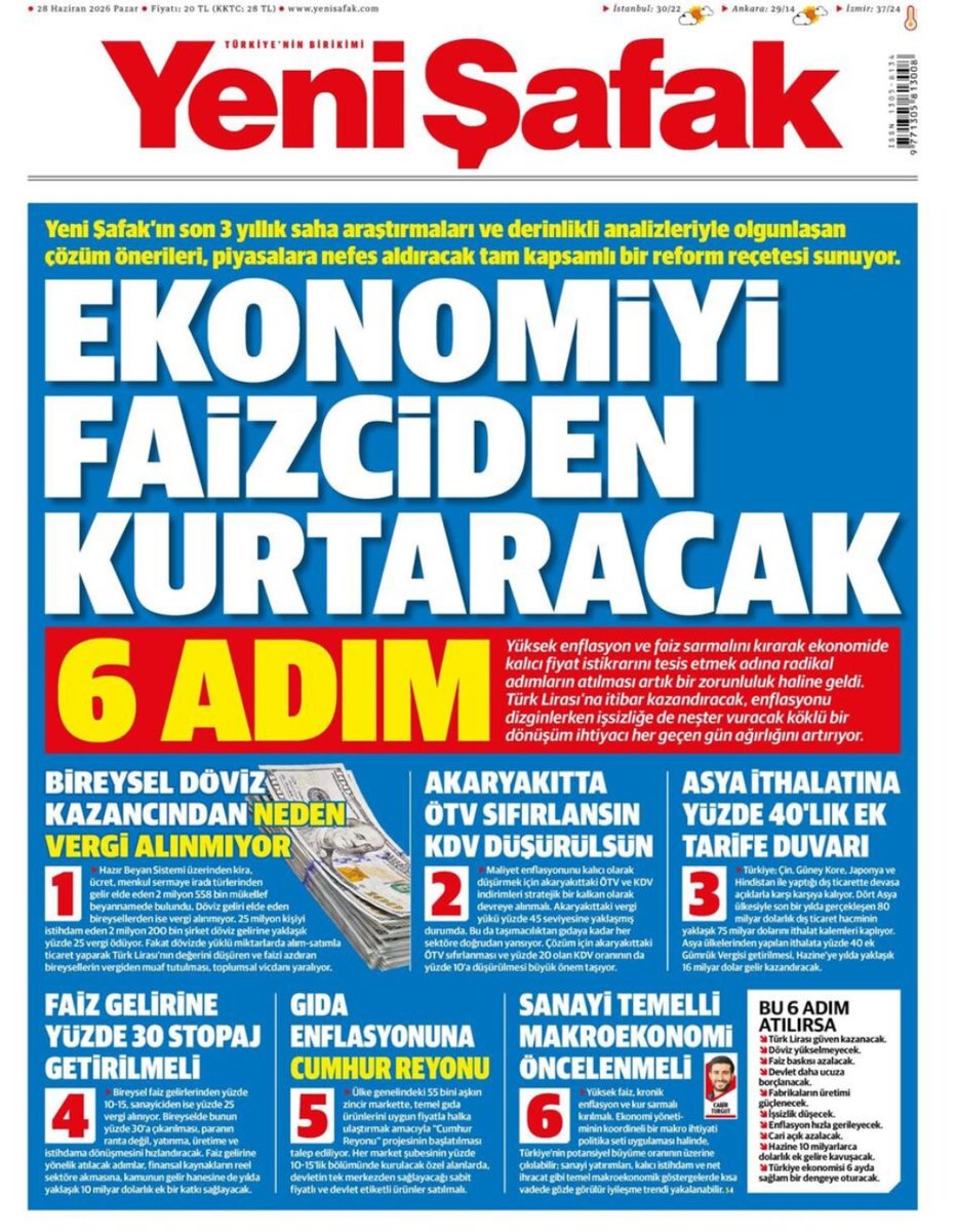 Cbrturgut's tweet photo. Ekonominin kronikleşen sorunları için altı maddelik bir reform paketi öneriyoruz https://t.co/00rCMFVIaG