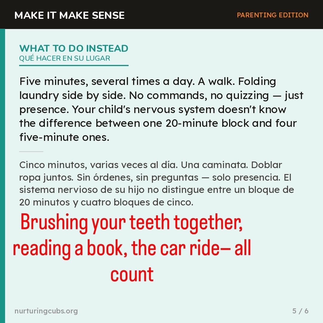 ThinkPossibleMM's tweet photo. “20 minutes a day, fully present” isn’t the research. Consistency is. Show UP. #parentinghack #parenting #childdevelopment https://t.co/seKoTgu9mi