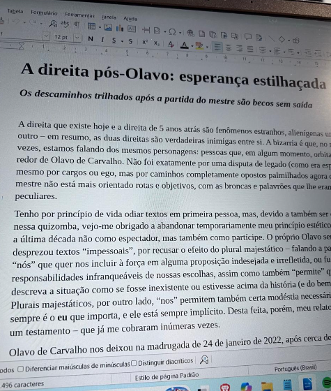 sensoinc's tweet photo. Muita gente me pediu uma continuação do meu livro, “Por trás da máscara”. No relançamento do site do Senso Incomum, fiz o longo artigo (já vão cerca de 20 páginas) com o que aconteceu com o Brasil desde então. Principalmente com a tal direita, desde que o professor Olavo de Carvalho nos deixou.

Está a fim de voltar a ler análises detalhadas e aprofundadas, com viés filosófico, e não apenas notas jornalísticas? Fique de olho na página, pois o site do Senso Incomum está voltando.