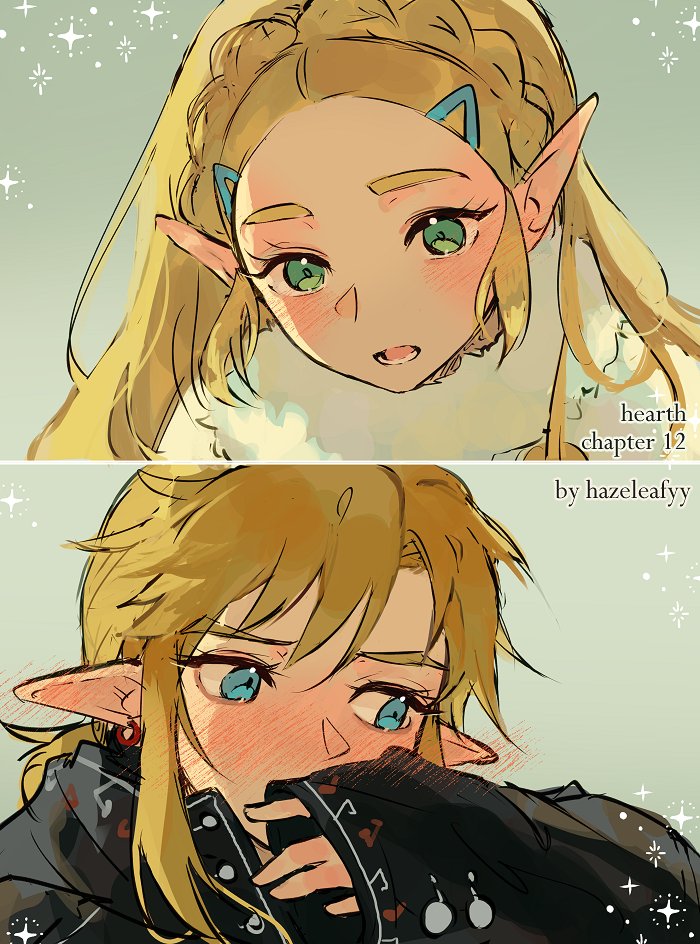 hazeleafyy's tweet photo. hearth chapter 12 is live!! #zelink https://t.co/ks2ErJX9LQ