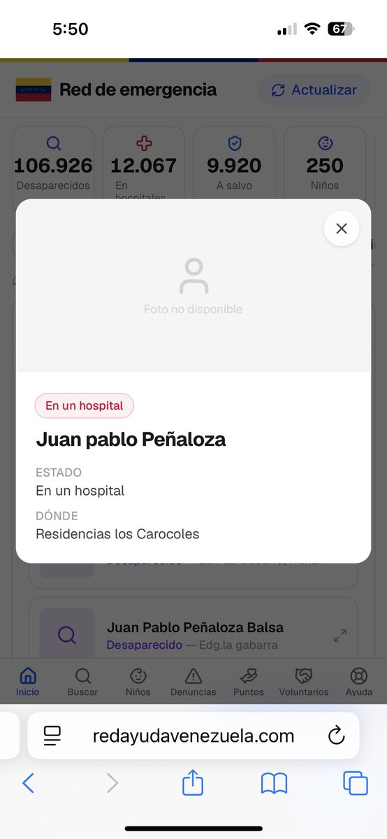 mavarofe's tweet photo. @Juliococo Hola por favor me puedes ayudar con el contacto?? Han registrado a esta persona pero no indican el hospital. Los familiares están muy preocupados @Juliococo https://t.co/Mqg0GyOOOh