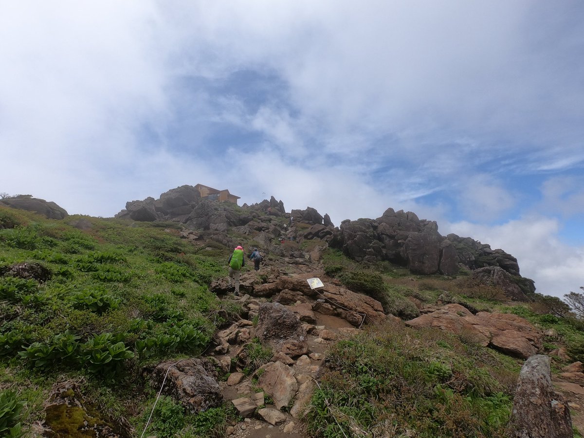 guidekaneko76's tweet photo. 岩手県の百名山早池峰山でトレラン。稜線の泥んこ祭りと蛇紋岩特有のツルツルがハードでした。 https://t.co/xO70nXo6Ui