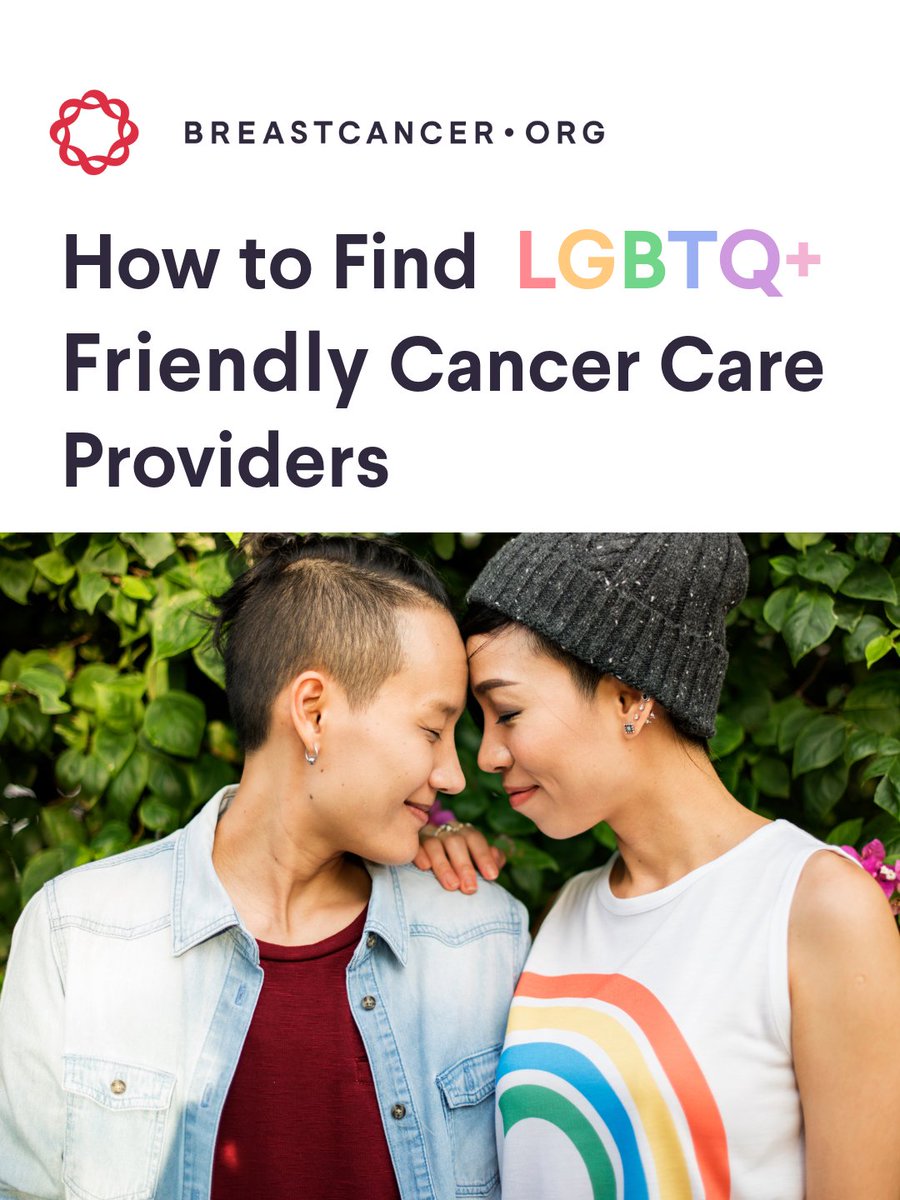 Breastcancerorg's tweet photo. Inclusive cancer care goes beyond treatment—it’s about feeling respected, listened to, and supported throughout your care.  

Explore resources and tips to help you or a loved one find an LGBTQ+ friendly provider here: https://t.co/6zR6bVzjD1 🏳️‍🌈 🫶 🏳️‍⚧️   

#breastcancer #pride🌈 #lgbtq #breastcancersupport