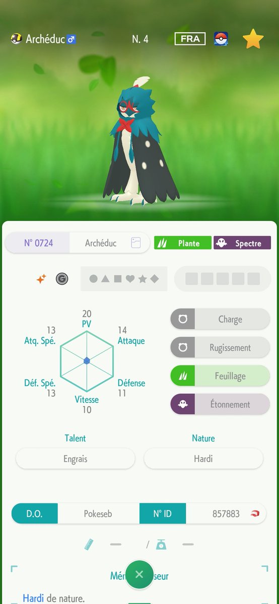 Pokeseb18's tweet photo. @gohomedex Hello, I sent this Squawkabilly this week (as it was just released in pogo). Dartrix and Decidueye were sent together about 3 or 4 weeks ago. Then I had to wait to have enough transfer energy to send Incineroar and his family together to HOME. He was the 1st with a glitched name. https://t.co/ThIyVCFWve