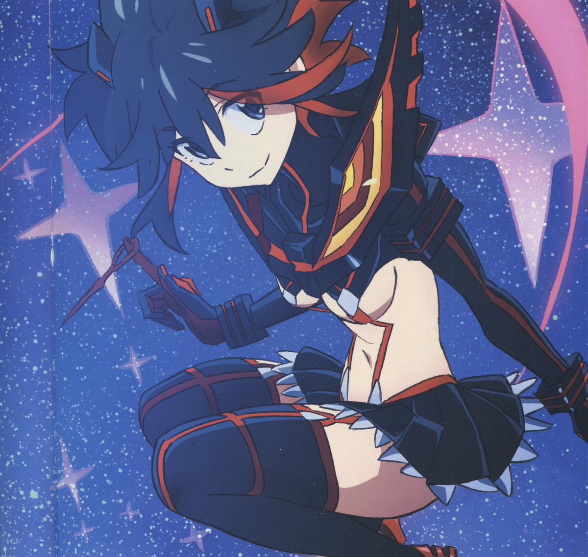 vampi_gf's tweet photo. had to scan a page of my sushio artbook (the idol) for something im working on…this is literally my favorite artwork of ryuko its just so pretty https://t.co/3XMy9E8Ms0