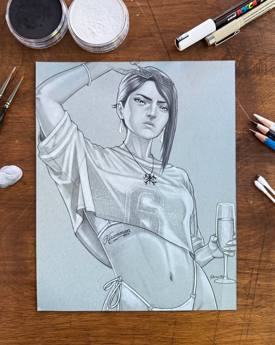iamkatiejames's tweet photo. Arcane Caitlyn x pool party x GTA 6 🤷🏼‍♀️ 

#arcane #arcanefanart #caitvi #caitlynarcane #caitlynkiramman #kiramman #piltoverfinest #fanart #charactersketch https://t.co/lwIFU1sXeK