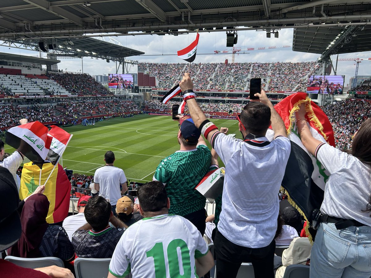 RiverBuckeye's tweet photo. Went to the World Cup match in Toronto yesterday. What an amazing experience. Thank you to the fans of Iraq and Senegal for helping it be such a memorable day. #WorldCup2026 https://t.co/qFSTC85C6b