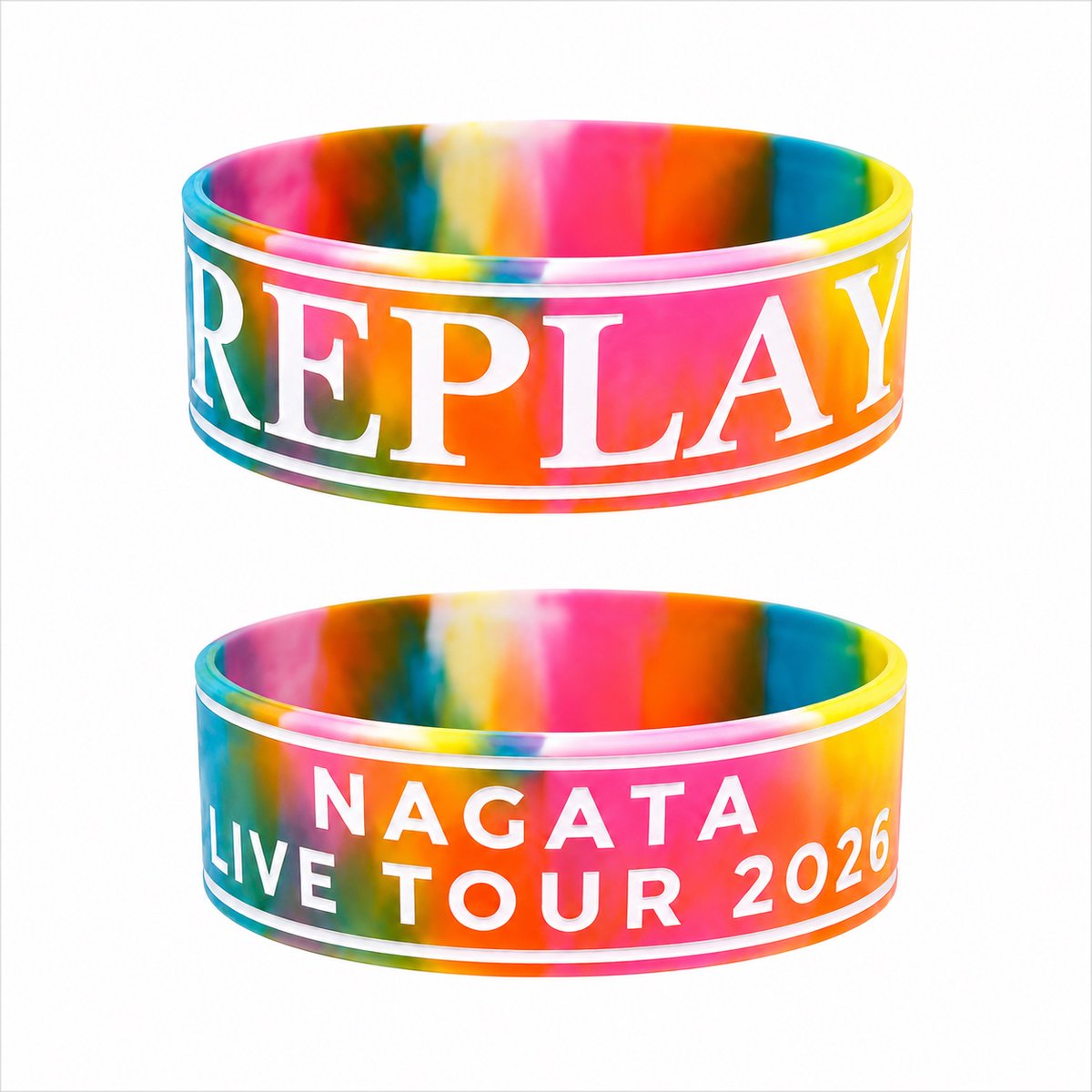 3.ラバーリストバンド(ブラック&カラフル) 700円 太めのラバーバンド黒