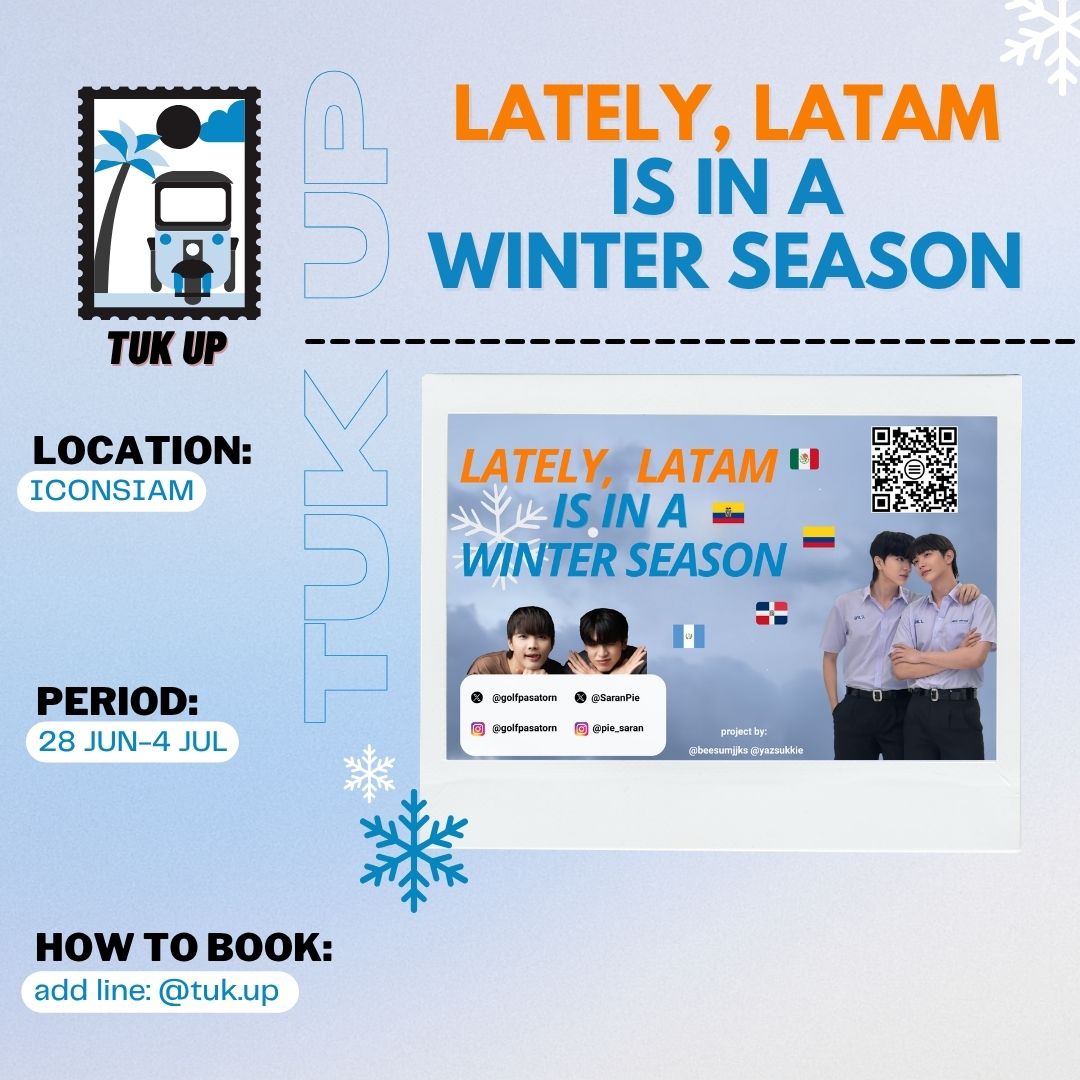yazsukkie's tweet photo. This project was made with tons of love from your latam fans we hope you can see it and know that you are so loved here and we support you both with all our hearts❤️‍🩹 @SaranPie @golfpasatorn 

#LatelyItsWinterSeason 
#pie_saran #golfpasatorn #PieGolf
@beesumjjks https://t.co/Wcs7L7LddI
